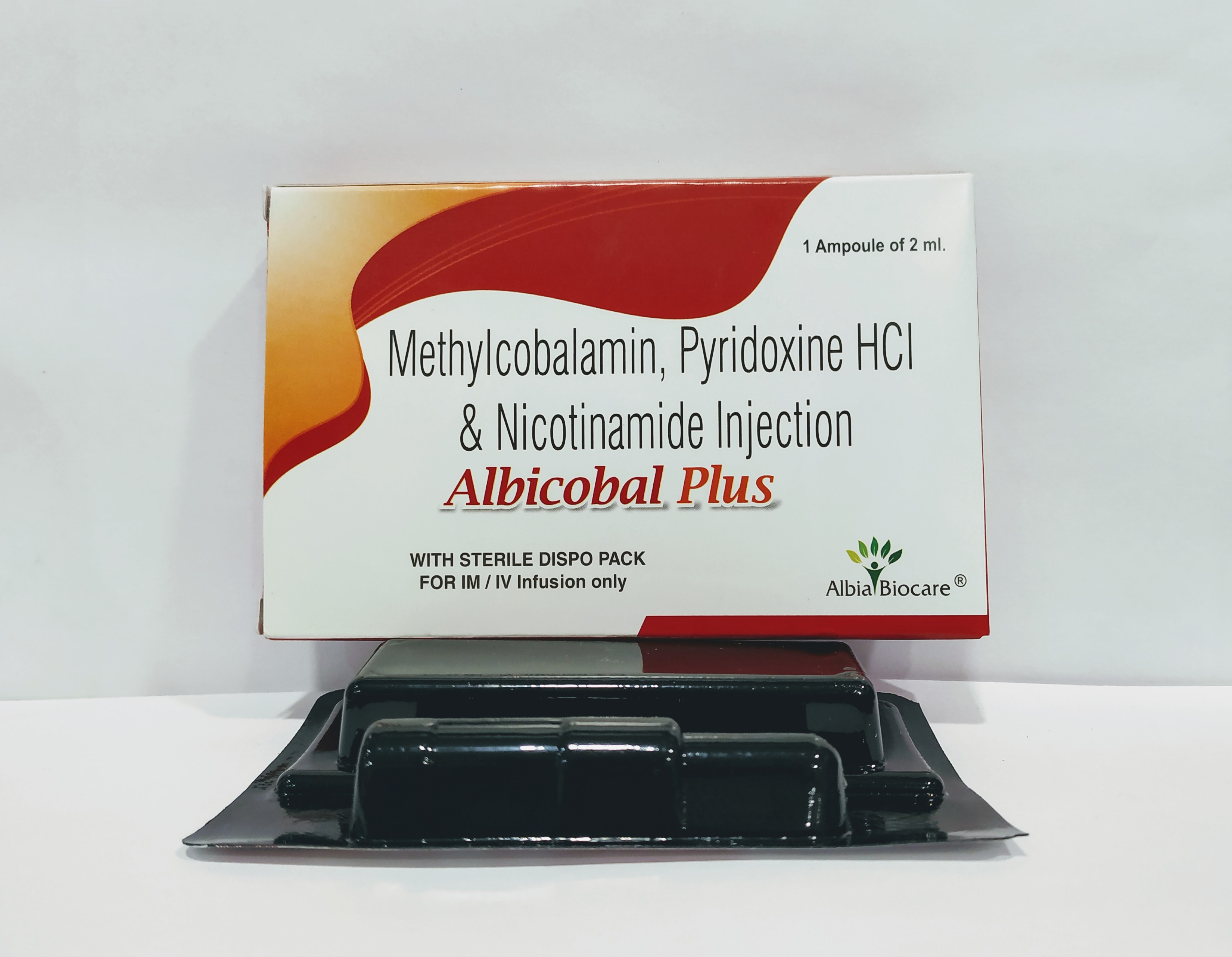 ALBICOBAL PLUS | Mecobalamin 1000mcg + Nicotinamide 10mg + Vitamin B6 100mg (with Dispo pack)